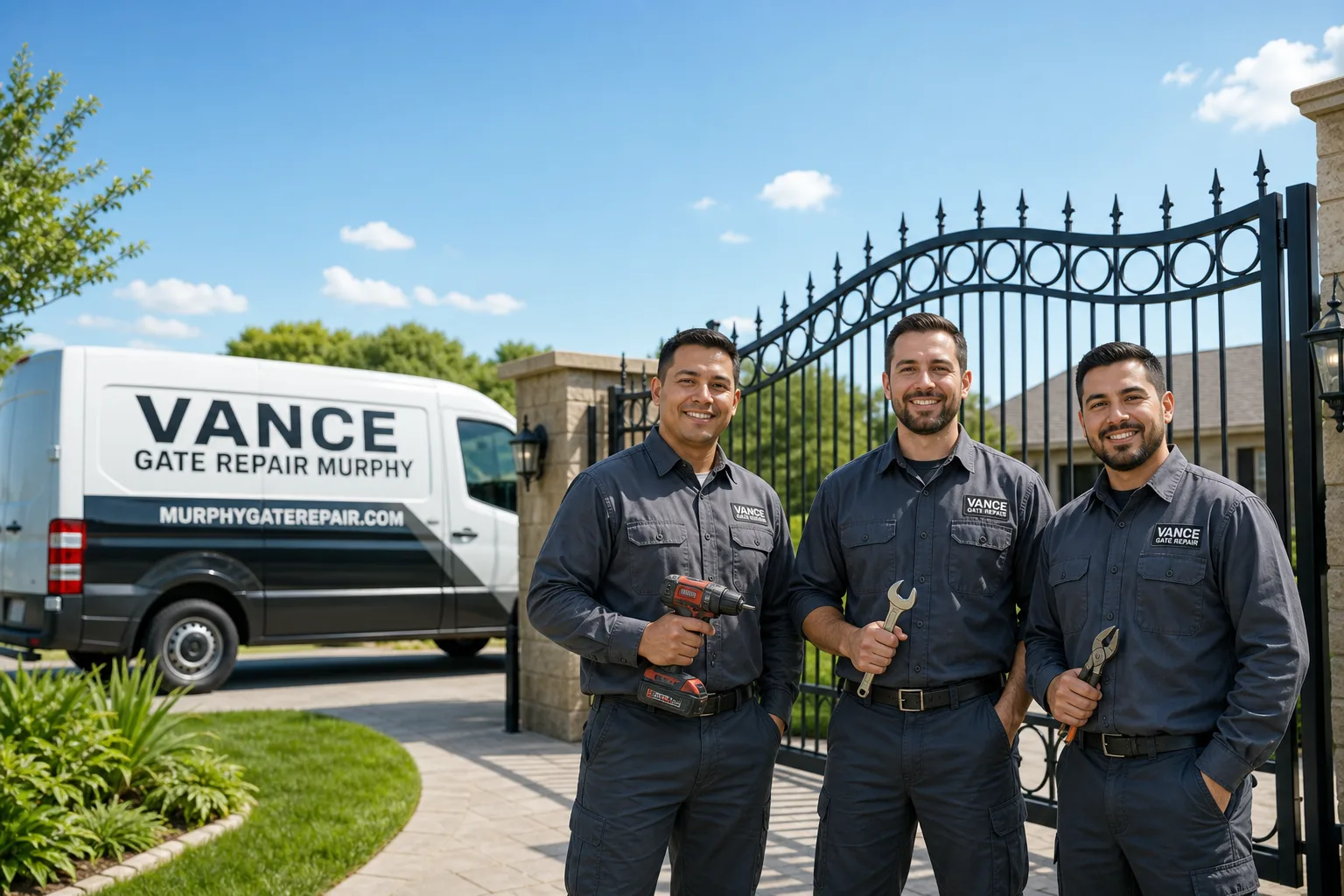 Vance Gate Repair Murphy gate repair service vehicle and crew in Murphy, TX